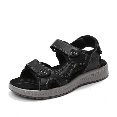 Men's Open-Toe Leather Sandals - wholesale footwear