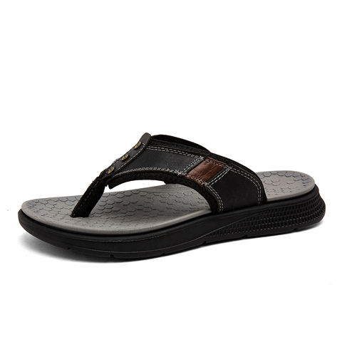 Men's Leather Flip Flops - wholesale footwear