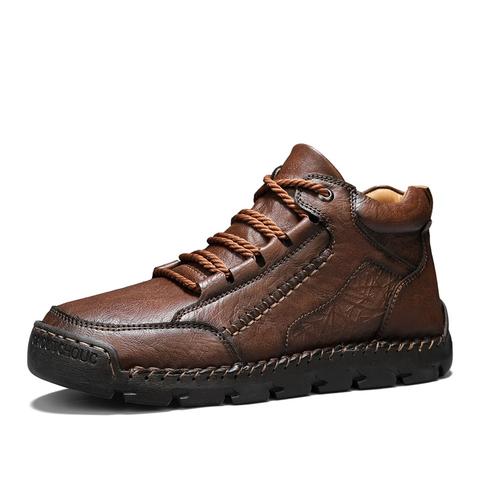 Handmade Leather Mid-Top Boots - wholesale footwear