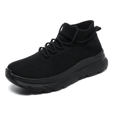 Men's High-Top Knit Sock Sneakers - wholesale footwear